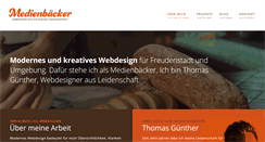 Desktop Screenshot of medienbaecker.com